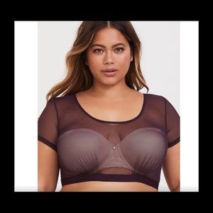 Torrid Mesh T-Shirt Bralette - 3X